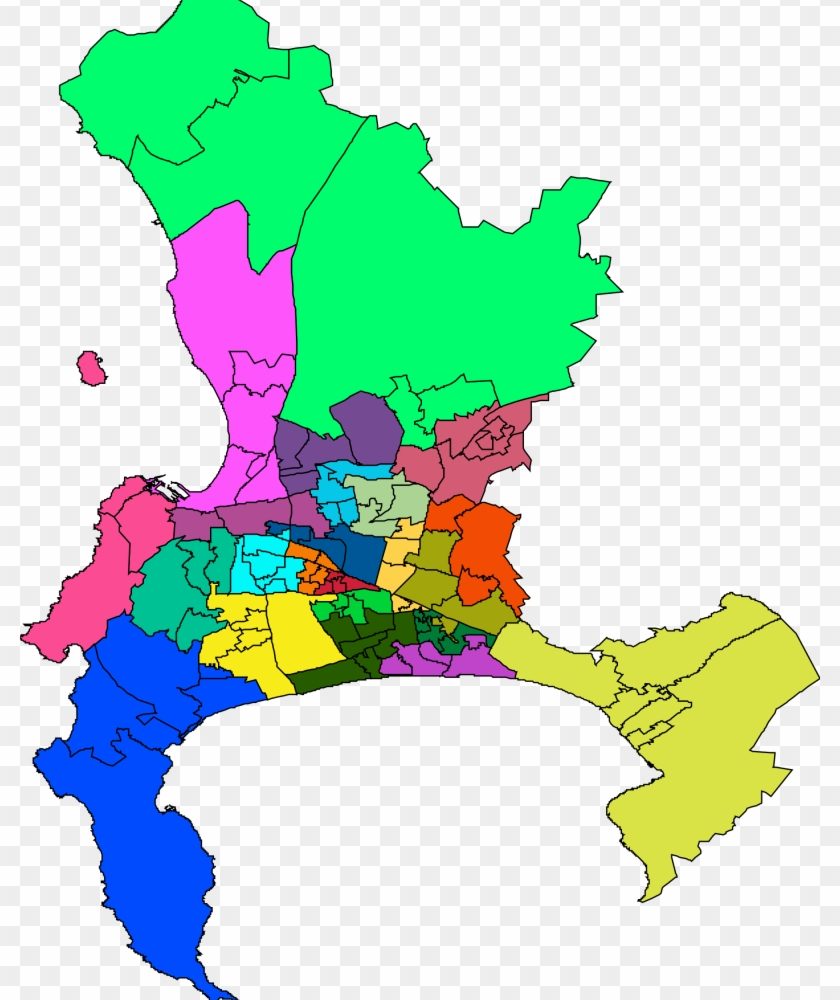 Map To Show The Southern Peninsula and other suburbs of Cape Town
